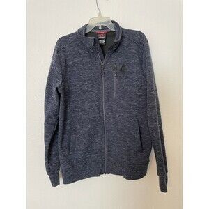 Gerry Men's Full Zip Jacket Size M Blue Long Sleeve Mock Neck Pockets